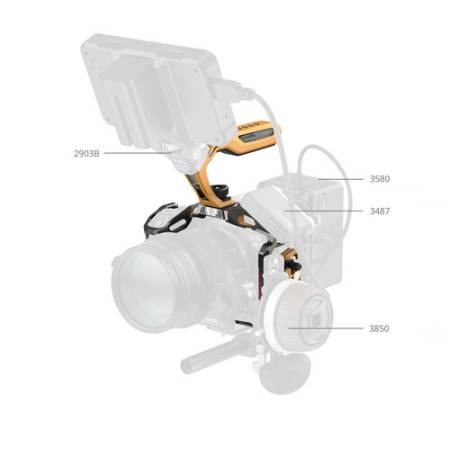 SmallRig 5608 Black Mamba / Bumblebee Edition - zestaw z klatka do Canon EOS R5 Mark II - przykład użycia